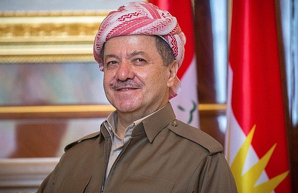 Massud Barzanik hamar urte daramatza Kurdistango Eskualde Autonomoko presidentetzan. MICHAEL KAPPELER / EFE