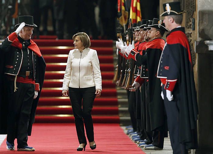 Carme Forcadell Kataluniako Parlamentuko presidentea. ANDREU DALMAU / EFE