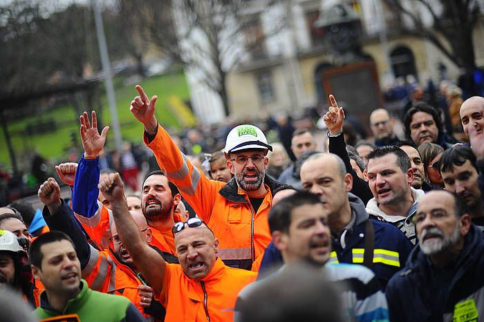 ACBko langileen protesta. ANDONI LUBAKI, ARGAZKI PRESS