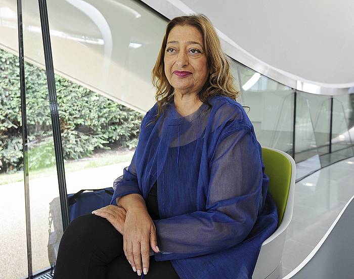 Zaha Hadid, artxiboko irudi batean. FACUNDO ARRIZABALAGA / EFE