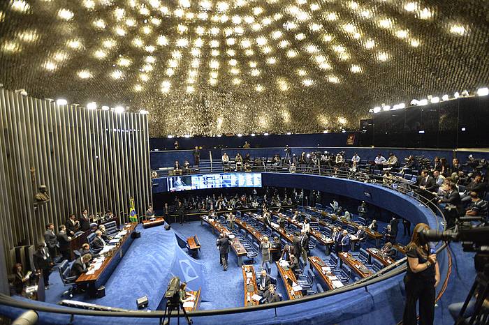 Brasilgo Senatua, eztabaidaren hasieran. CADU GOMES / EFE