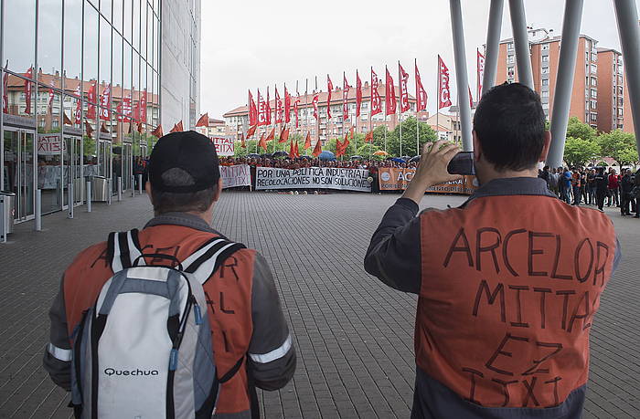 ACBko langileen protesta, Sestaon, artxiboko argazki batean. ANDONI LUBAKI / ARGAZKI PRESS