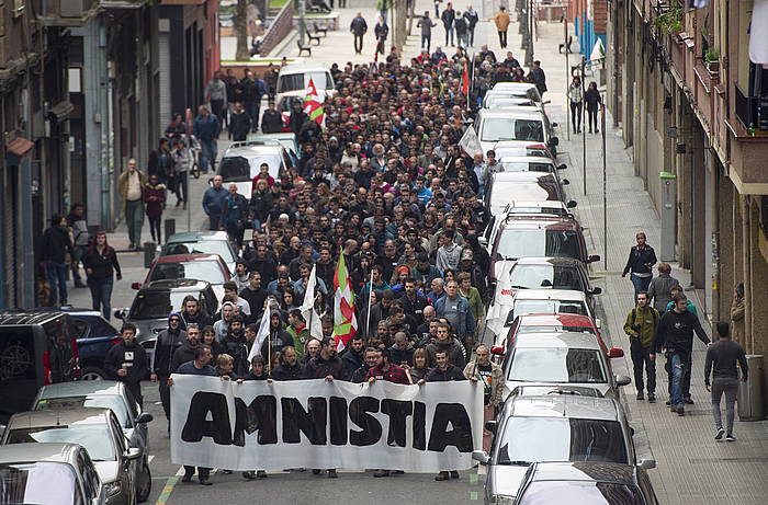 AEMek apirilean Bilbon eginiko manifestazioa. MONIKA DEL VALLE / ARGAZKI PRESS