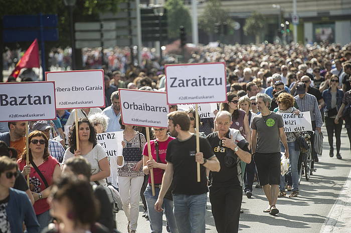 Larunbateko manifestazioa, Iruñean. JAGOBA MANTEROLA, ARGAZKI PRESS