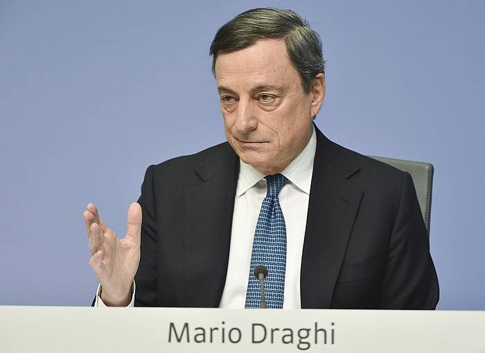 Mario Draghi EBZ Europko Banku Zentraleko presidentea. ARNE DEDERT / EFE