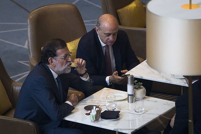 Mariano Rajoy eta Jorge Fernandez Diaz. QUIQUE GARCíA / EFE