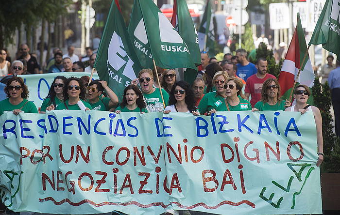 ELAren manifestazioa. LUIS JAUREGIALTZO / ARGAZKI PRESS