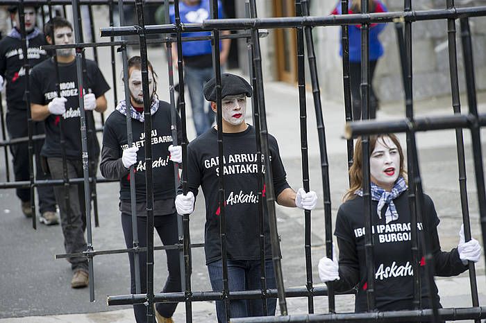 Iparragirreren egoera salatzeko Ondarroan egindako manifestazioetak bat. MARISOL RAMIREZ / ARGAZKI PRESS