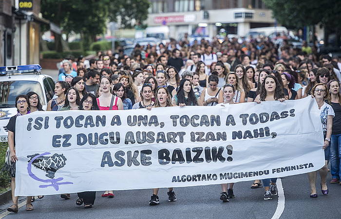 Sexu erasoen aurkako manifestazio bat, Getxon. MARISOL RAMIREZ / ARGAZKI PRESS