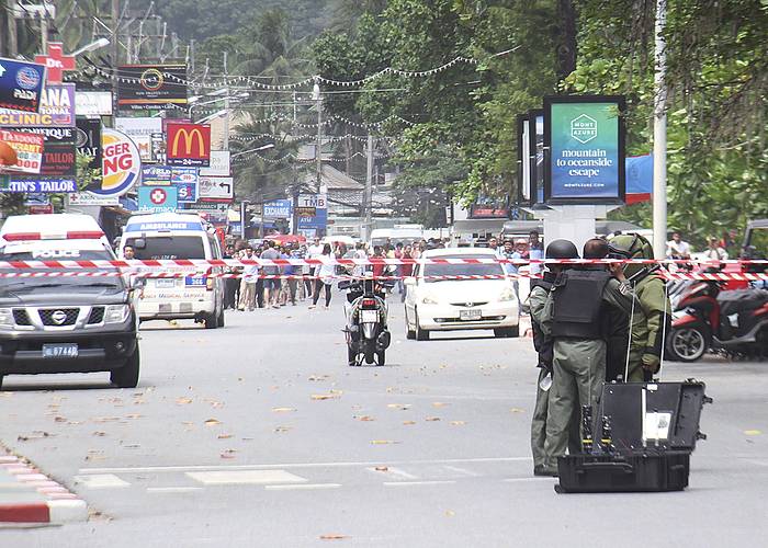 Hua Hin hirian izan dira leherketa gehienak, Bangkok hiriburutik 200 kilometrora. YONGYOT PRUKSARAK / EFE