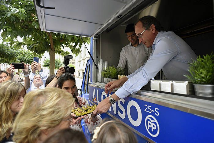 Alfonso Alonso. 'Gilda Truck' ekimenaren aurkezpenean. MIGUEL TOñA, EFE