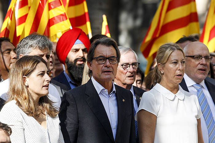 Artur Mas, igandeko Diada egunean. QUIQUE GARCíA / EFE