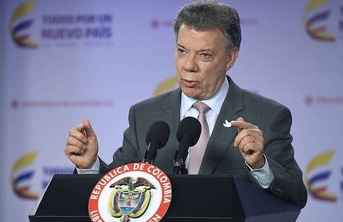 Juan Manuel Santos. JUAN PABLO BELLO / EFE