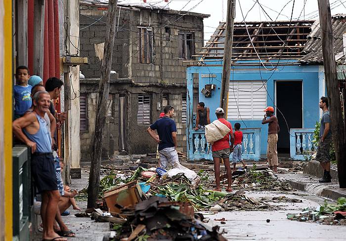 Kubako Baracoa herria, urakana pasatu ostean. ALEJANDRO ERNESTO / EFE