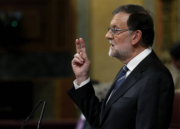 Mariano Rajoy, inbestidura saioan. CHEMA MOYA / EFE