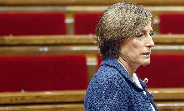 Carme Forcadell, Kataluniako Parlamentuko presidentea. ANDREU DALMAU / EFE