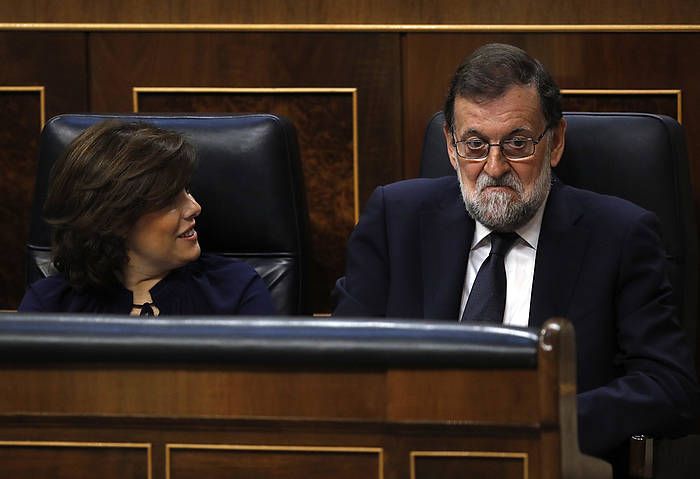 Mariano Rajoy gobernuburua, Kongresuan. JUAN CARLOS HIDALGO, EFE