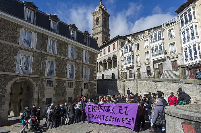 Indarkeria matxistaren aurkako elkarretaratze bat, Gasteizen. JUANAN RUIZ / ARGAZKI PRESS