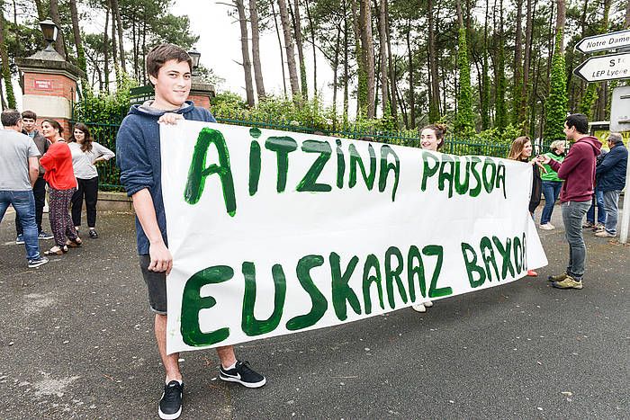 Baxoa euskaraz egiteko eskatu zuten joan den hilean. ISABELLE MIQUELESTORENA