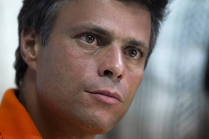 Leopoldo Lopez artxiboko iruid batean. MIGUEL GUTIERREZ, EFE