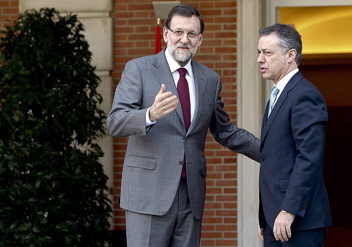 Rajoy et Urkullu 2013an egn zuten bileran. JUAN M. ESPINOSA, EFE