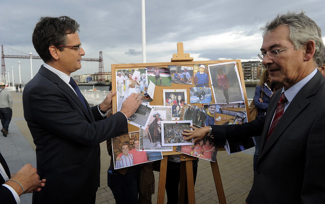 Antonio Basagoiti atzo Portugaleten egindako agerraldian. LUIS JAUREGIALTZO/ ARGAZKI PRESS.