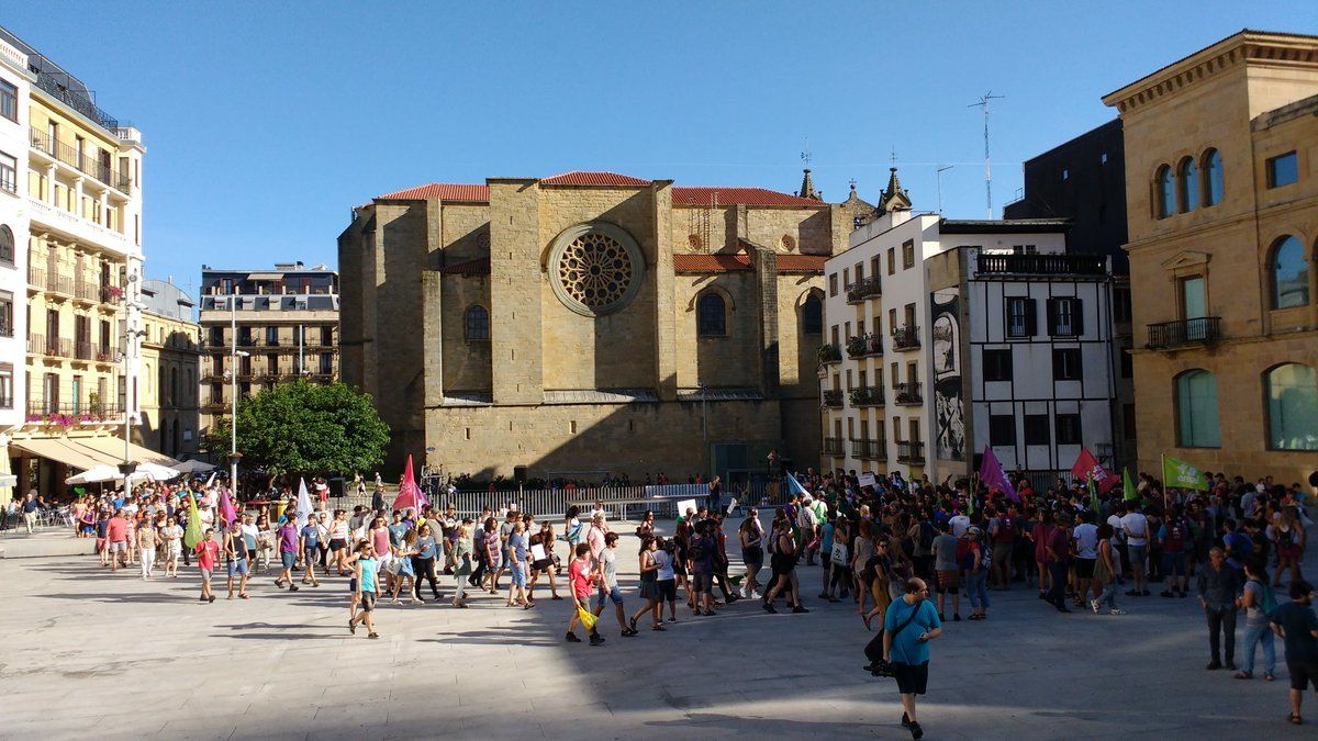 Donostiako manifestazioaren amaiera. SAMARA VELTE