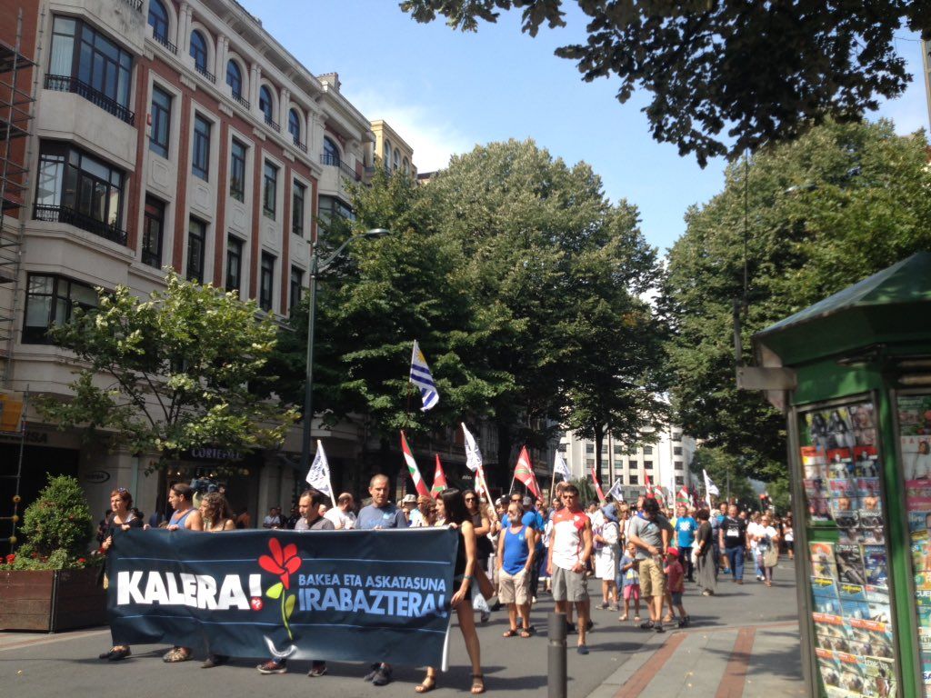 Bilboko manifestazioko argazkia. ZIHARA JAINAGA LARRINAGA