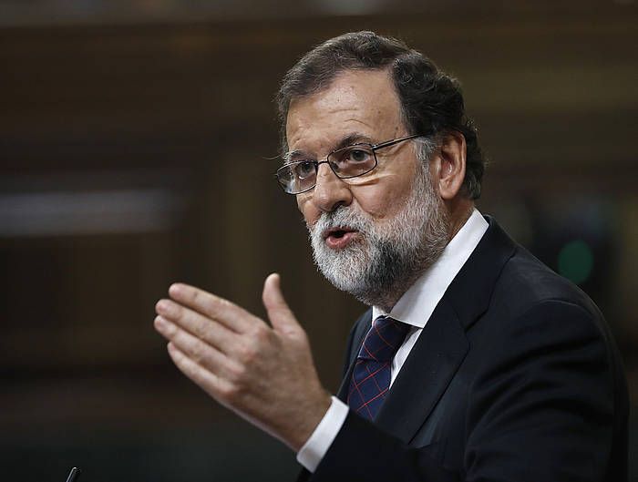 Mariano Rajoy, gaur, Espainiako Kongresuan. EMILIO NARANJO, EFE