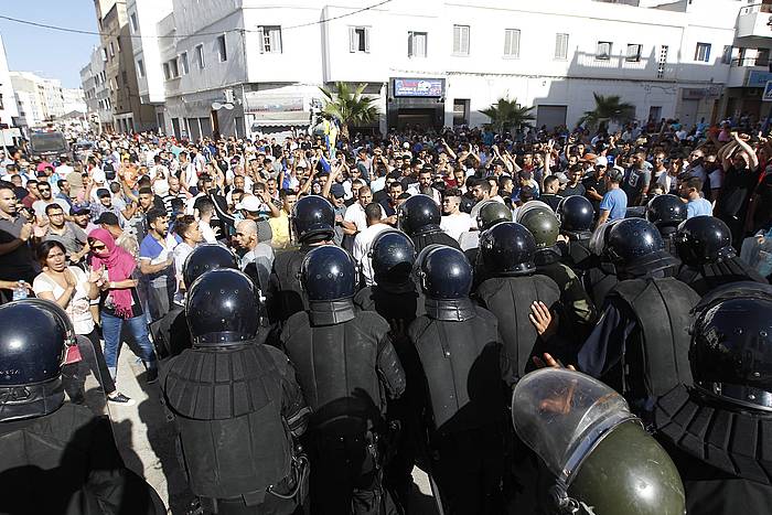 Protesta bat, Al Hoceiman, uztailan. STRINGER, EFE