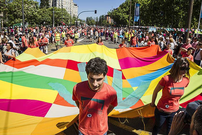 Gure Esku Dagok erabakitzeko eskubidearen alde 2015ean egin zuen mobilizazioa. ARITZ LOIOLA / ARGAZKI PRESS