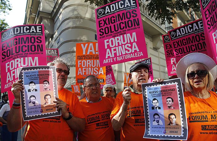 Kaltetuen manifestazio bat, artxiboko argazki batean. MARISCAL, EFE