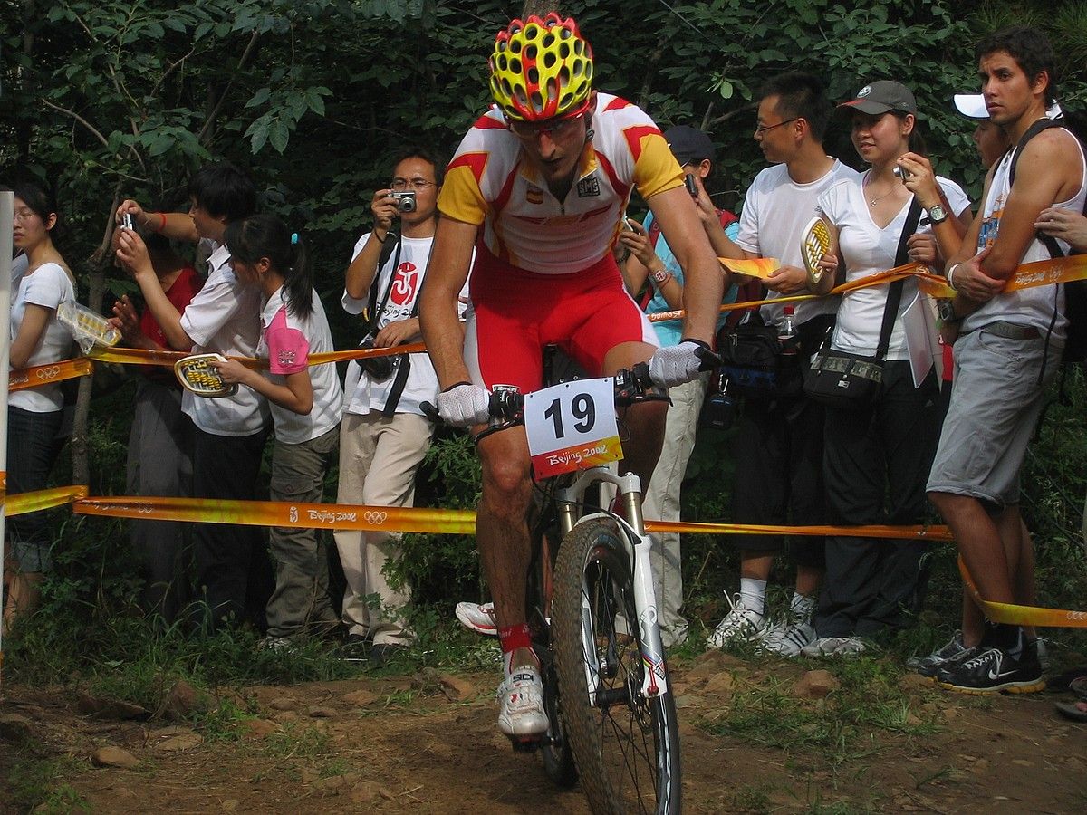 Iñaki Lejarreta, Pekingo zirkuituan, 2008an. BERRIA.