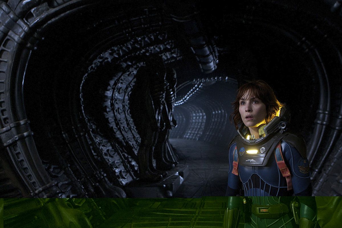 Ridley Scotten Prometheus filmeko irudi bat. Alien filmaren aurrekari moduko bat da, nahiz eta geroago filmatua izan. KERRY BROWN / BERRIA.