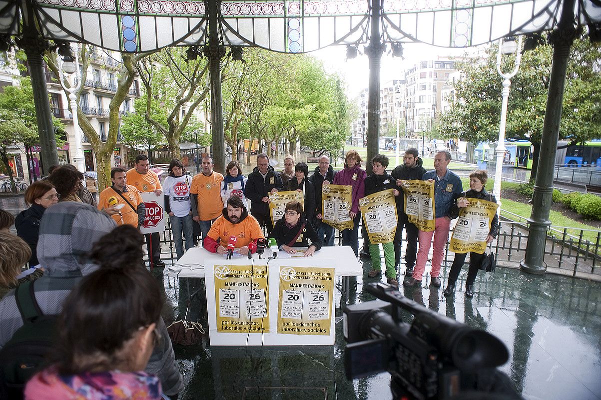 Larunbaterako protesta deialdia. J. C. RUIZ / ARP.