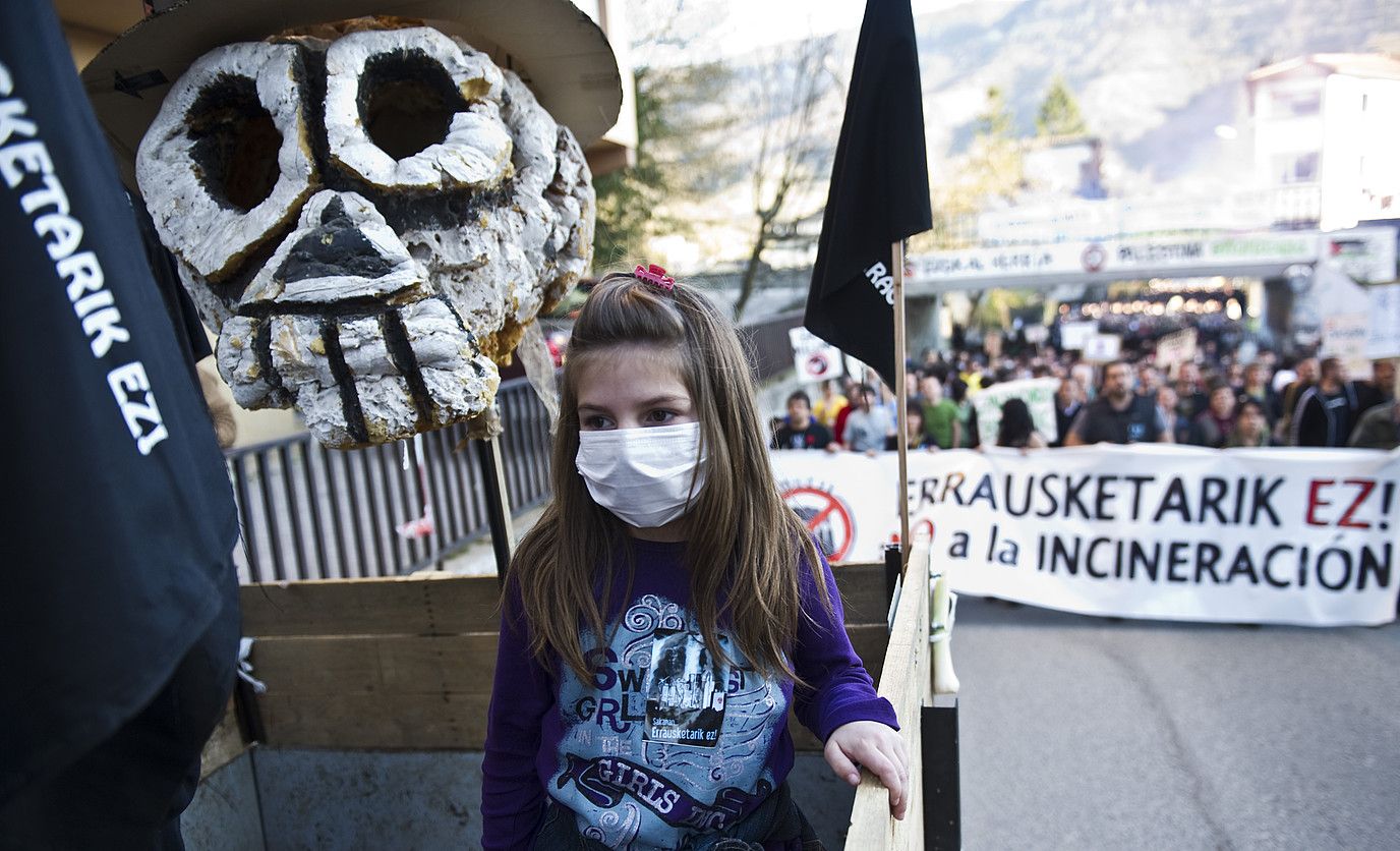 Erraustearen aurkako protesta, Altsasun (Nafarroa). JAGOBA MANTEROLA / ARP.