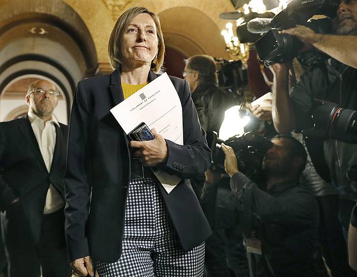 Carme Forcadell Kataluniako Parlamentuko presidentea. ANDREU DALMAU, EFE