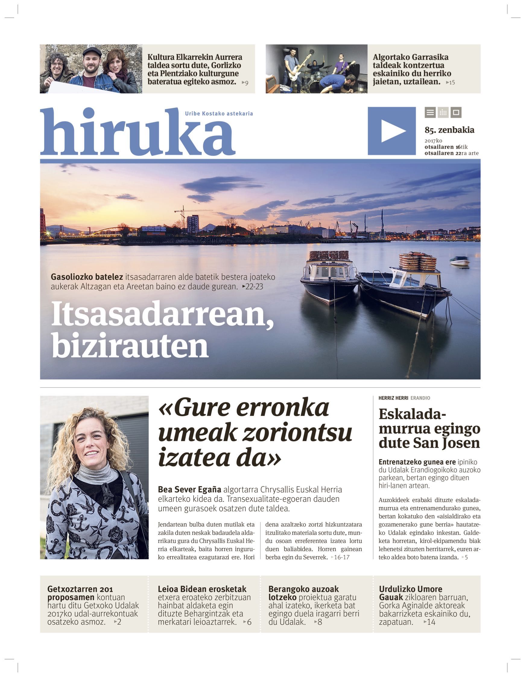 Tokikom sarietako azalik onena. HIRUKA