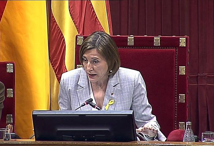 Forcadell, Legebiltzarrean. EFE