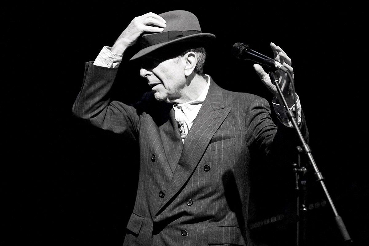 Leonard Cohen, disko berria musika kritikarien aurrean aurkezten. LOS GRILLOS COLLECTIVE.