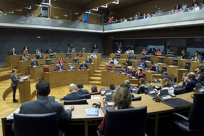 Nafarroako Parlamentua, joan den urriko saio batean. IñIGO URIZ, ARGAZKI PRESS