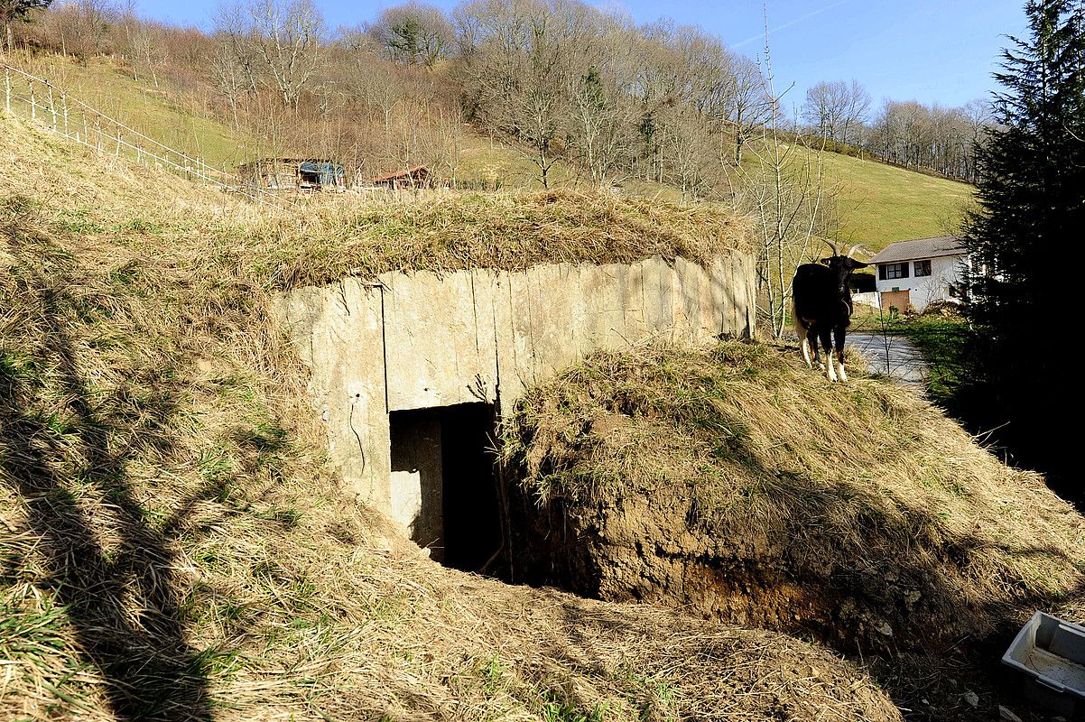 Bunker asko estalita eta ia ezkutuan daude. ASIER GOGORTZA.