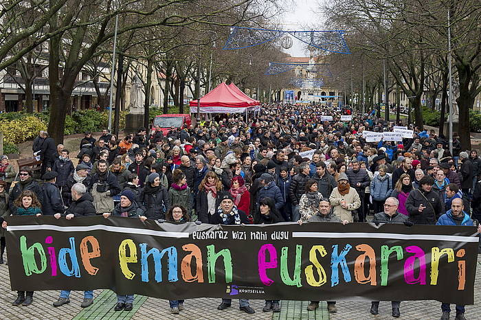 Manifestazioa, Sarasate pasealekuan. IñIGO URIZ, ARGAZKI PRESS