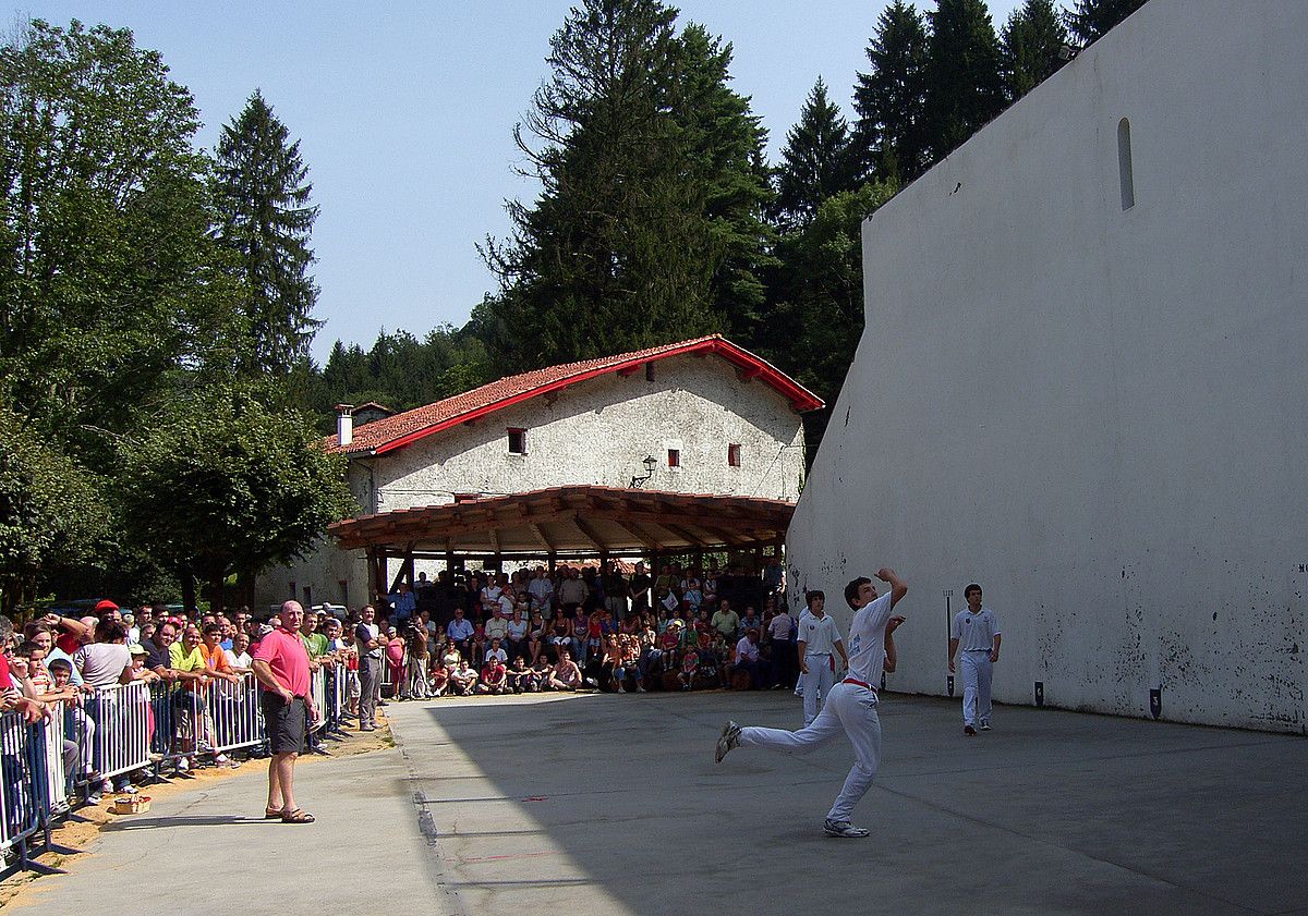 Pilota partidak izan ohi dira gehien ikusten diren ekitaldiak. ANDONI CANELLADA / ARGAZKI PRESS.