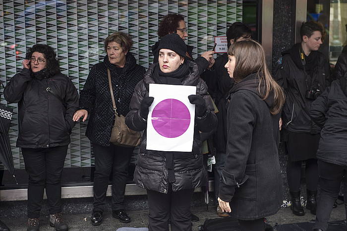 Indarkeria matxistaren aurkako protesta bat, Bilbon. MONIKA DEL VALLE, ARGAZKI PRESS