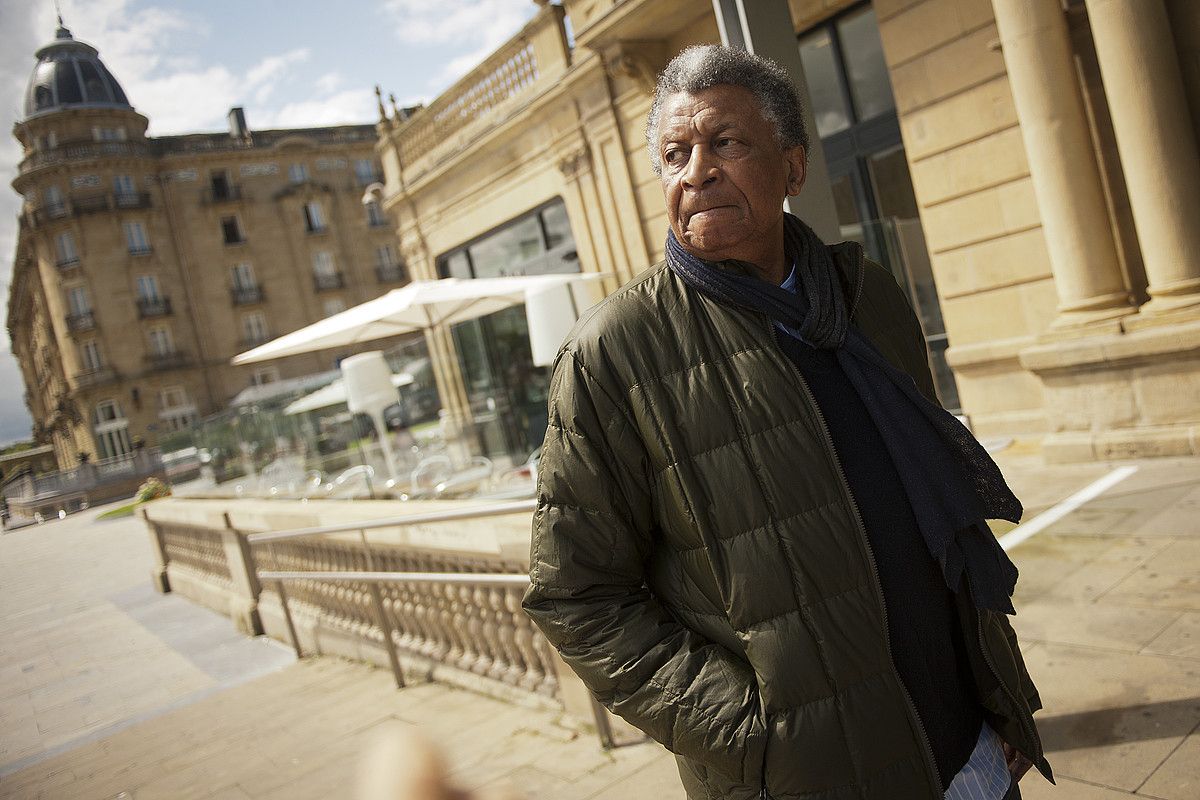 Abdullah Ibrahim «etxean bezala» sentitzen da Donostian. G. GARAIALDE / ARP.