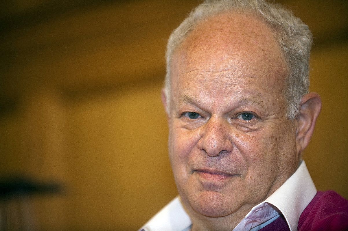 Martin Seligman atzo Miramar jauregian. JUAN CARLOS RUIZ / ARGAZKI PRESS.