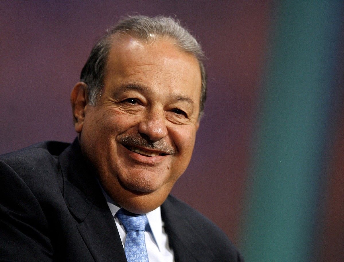 Carlos Slim Helu da gaur egun mundu osoko pertsonarik dirudunena, Forbes aldizkariaren arabera. JASON DECROW.