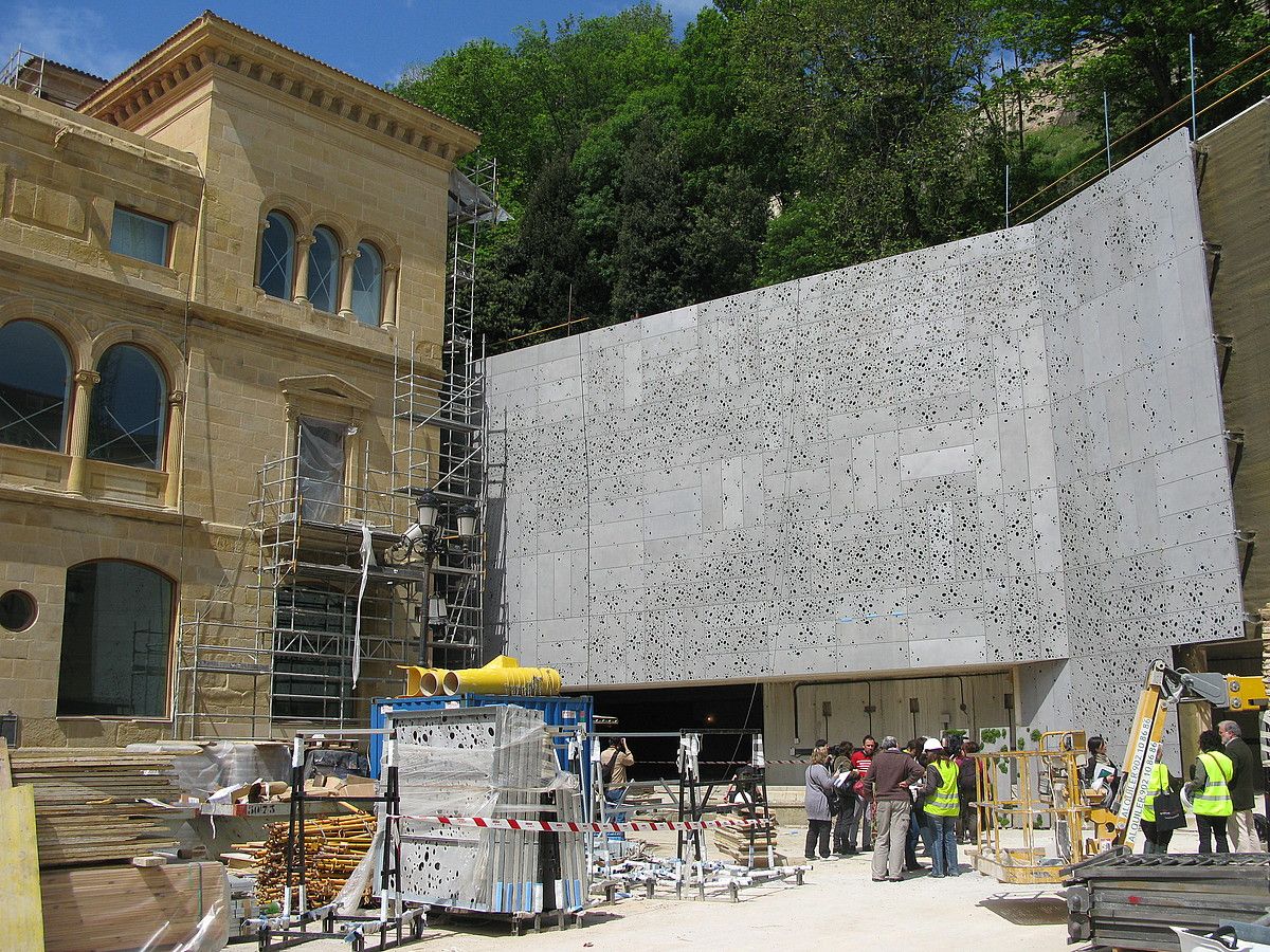 San Telmo museoa berritu eta handitzeko lanak amaitzear daude. Apirilean irekiko dute. N. LIZARRALDE / IRUTXULOKO HITZA.