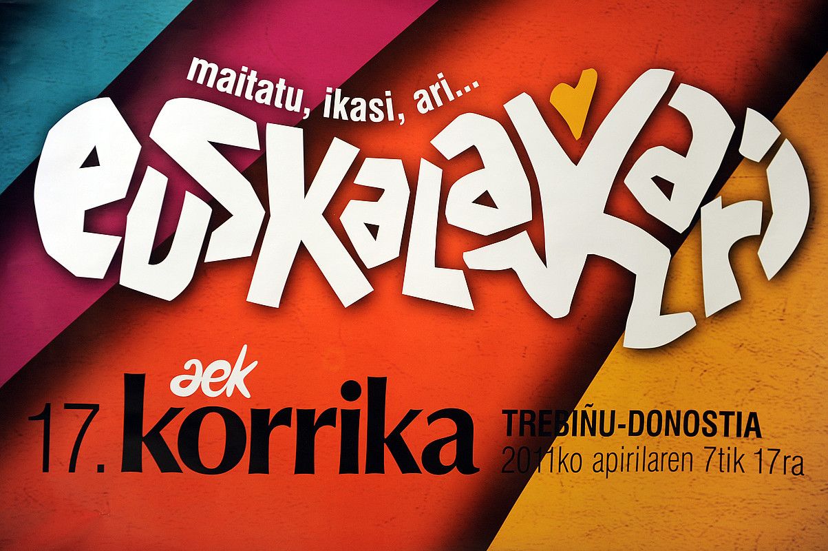 Korrikaren ikurra: euskalakaria. M. DEL VALLE / ARP.